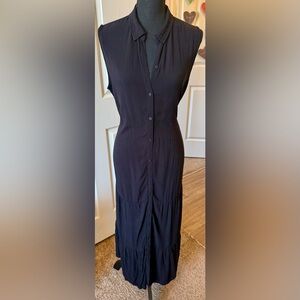 Croft & Barrow||Black tank button down dress